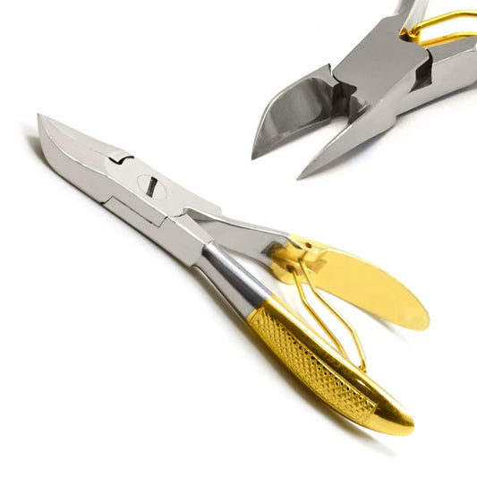 Toe Nail Cutter Pattern Half Gold Color 10 CM