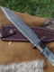 Handmade Damascus Steel Bowie Knife – 14.25