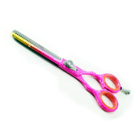 Pink Single Thinning Barber Scissors 6"