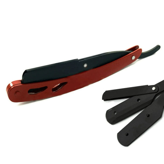 Black & Red Barber Razor