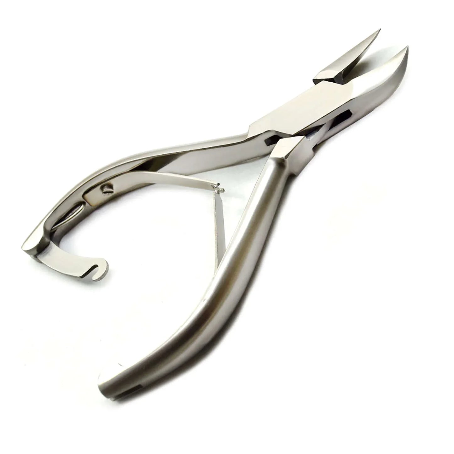 Nail Side Cutter Plain Handle Curved End 14cm