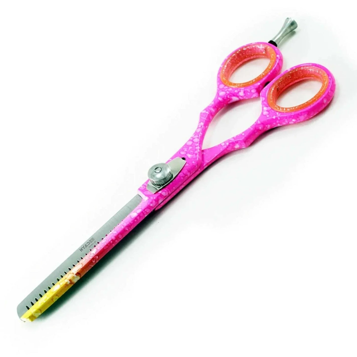 Pink Single Thinning Barber Scissors 6"