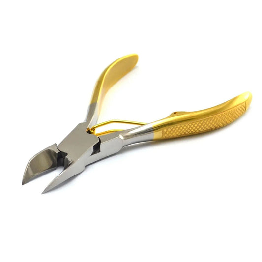 Toe Nail Cutter Pattern Half Gold Color 10 CM