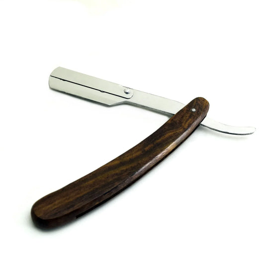 Wood Handle Barber Razor 14cm